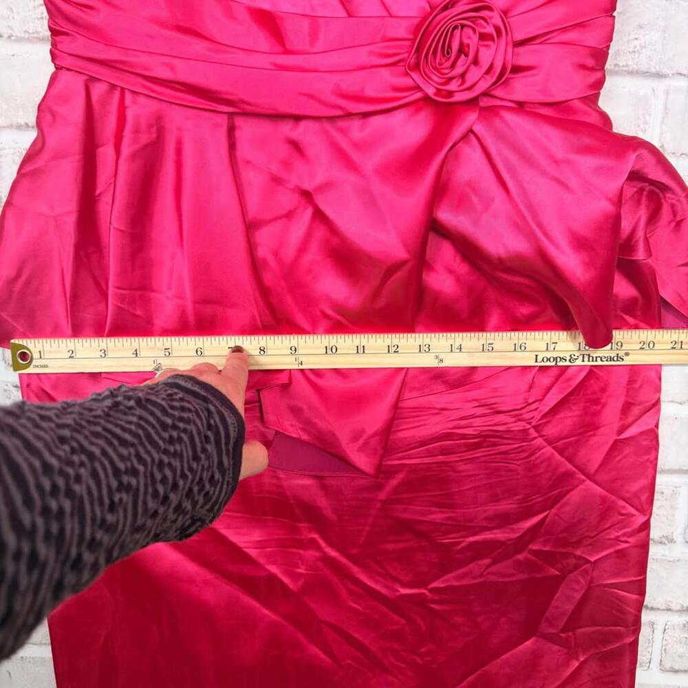 Nu-Mode Vintage Evening Dress 1960's Canada Pink Retro Hollywood Women's 15/16 - Picture 8 of 9